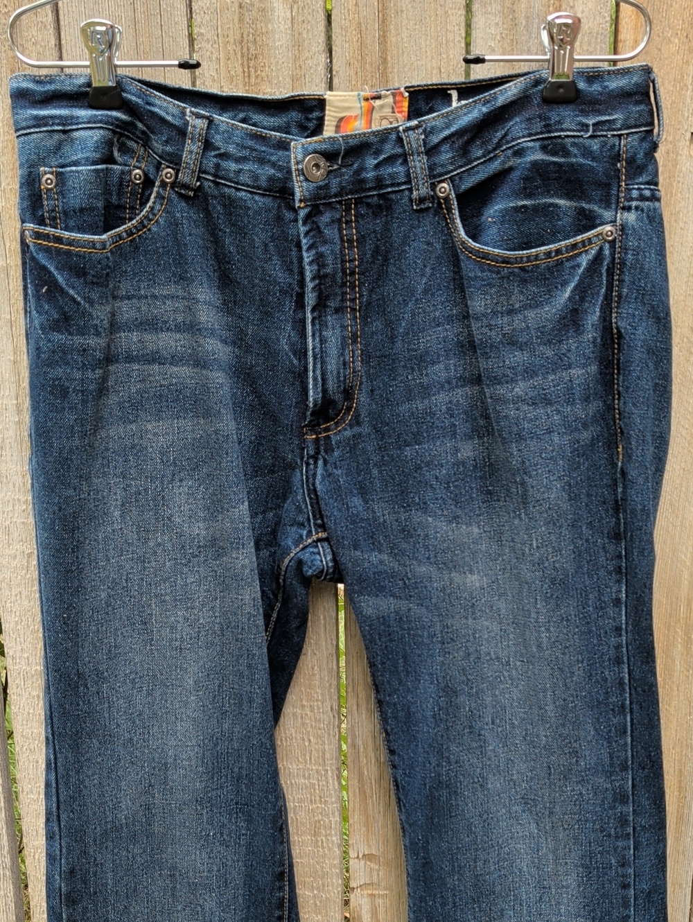 OP Men's Blue Straight-Leg Jeans 34x32